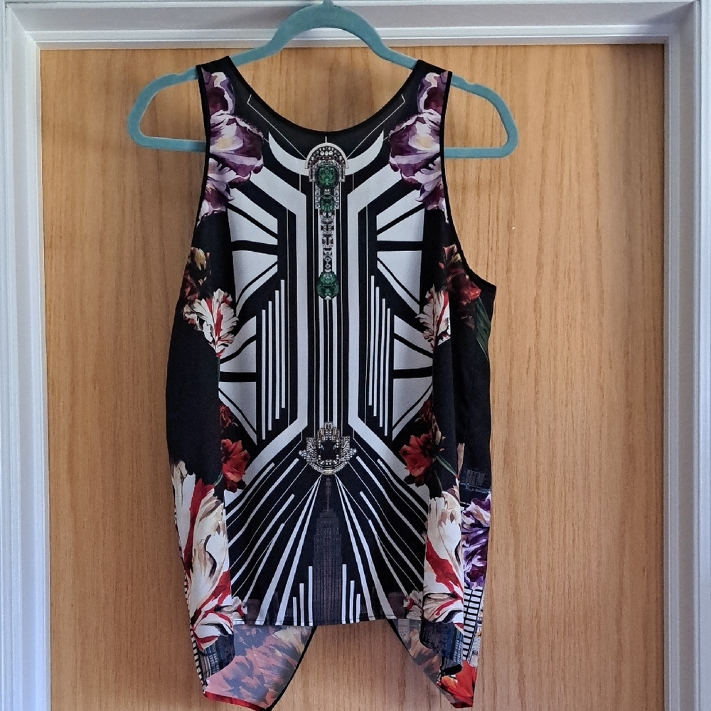 Clover Canyon Floral Geometric Women's Top
